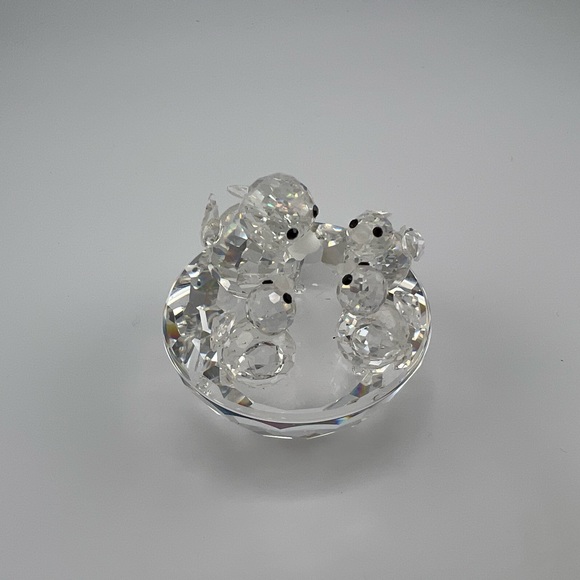 Swarovski crystal mother chick with 3 babies - Picture 2 of 3
